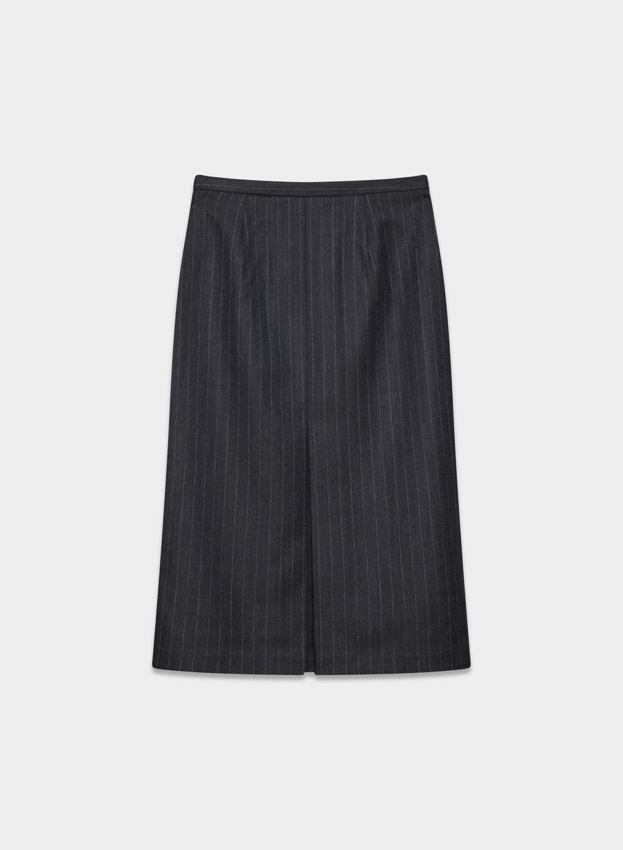 fustă stiletto din lână elio stripe dn nvdg