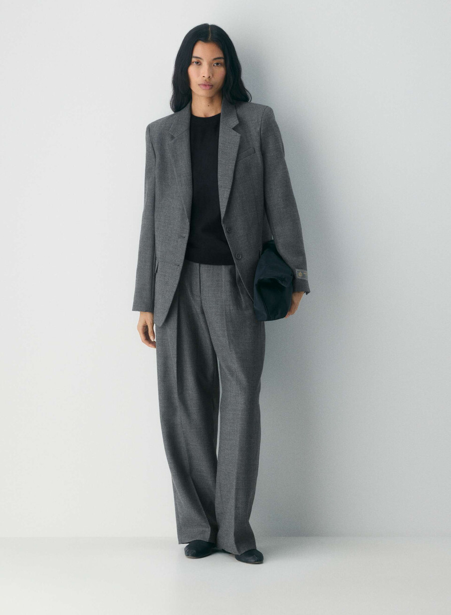 sacou bette din lână heather charcoal