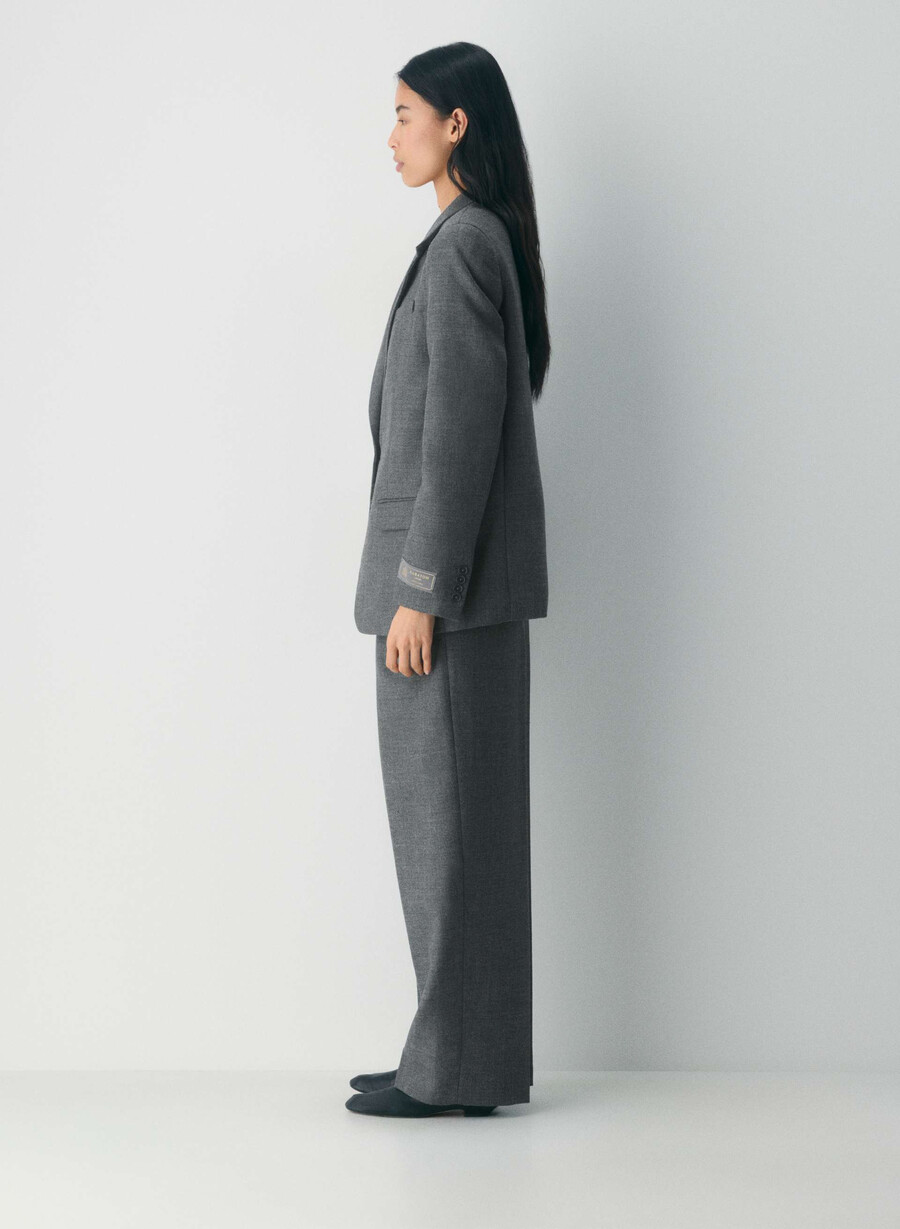 sacou bette din lână heather charcoal
