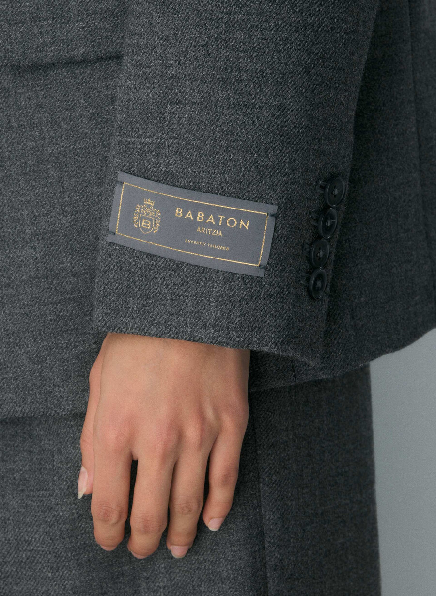 sacou bette din lână heather charcoal