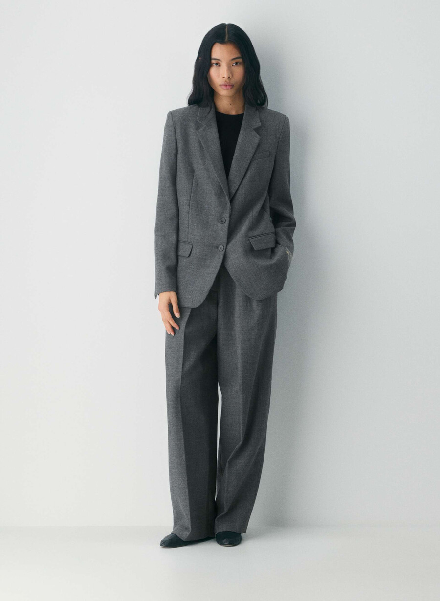 sacou bette din lână heather charcoal