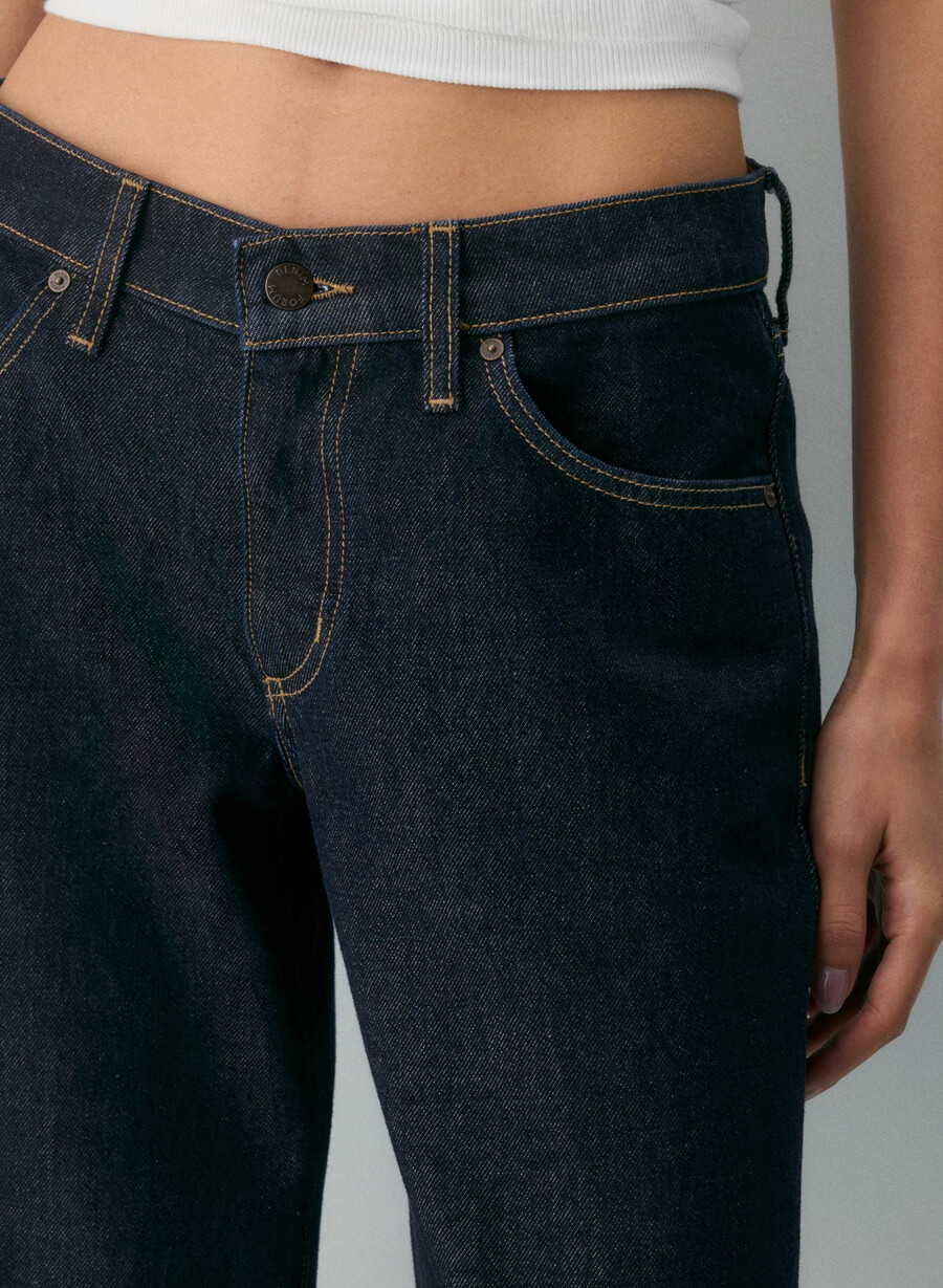 blugi largi denim forum christy relaxed super lo-ride no-stress albastru cernealĂ