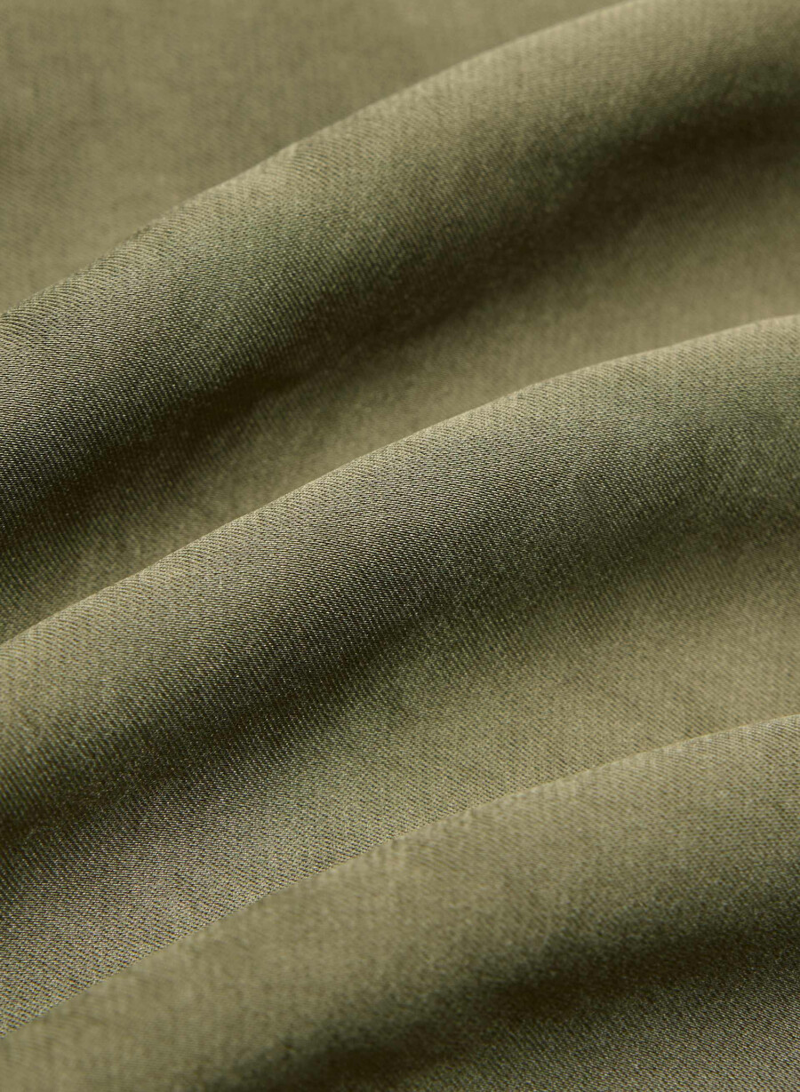 rochie cannelle satin bosana verde