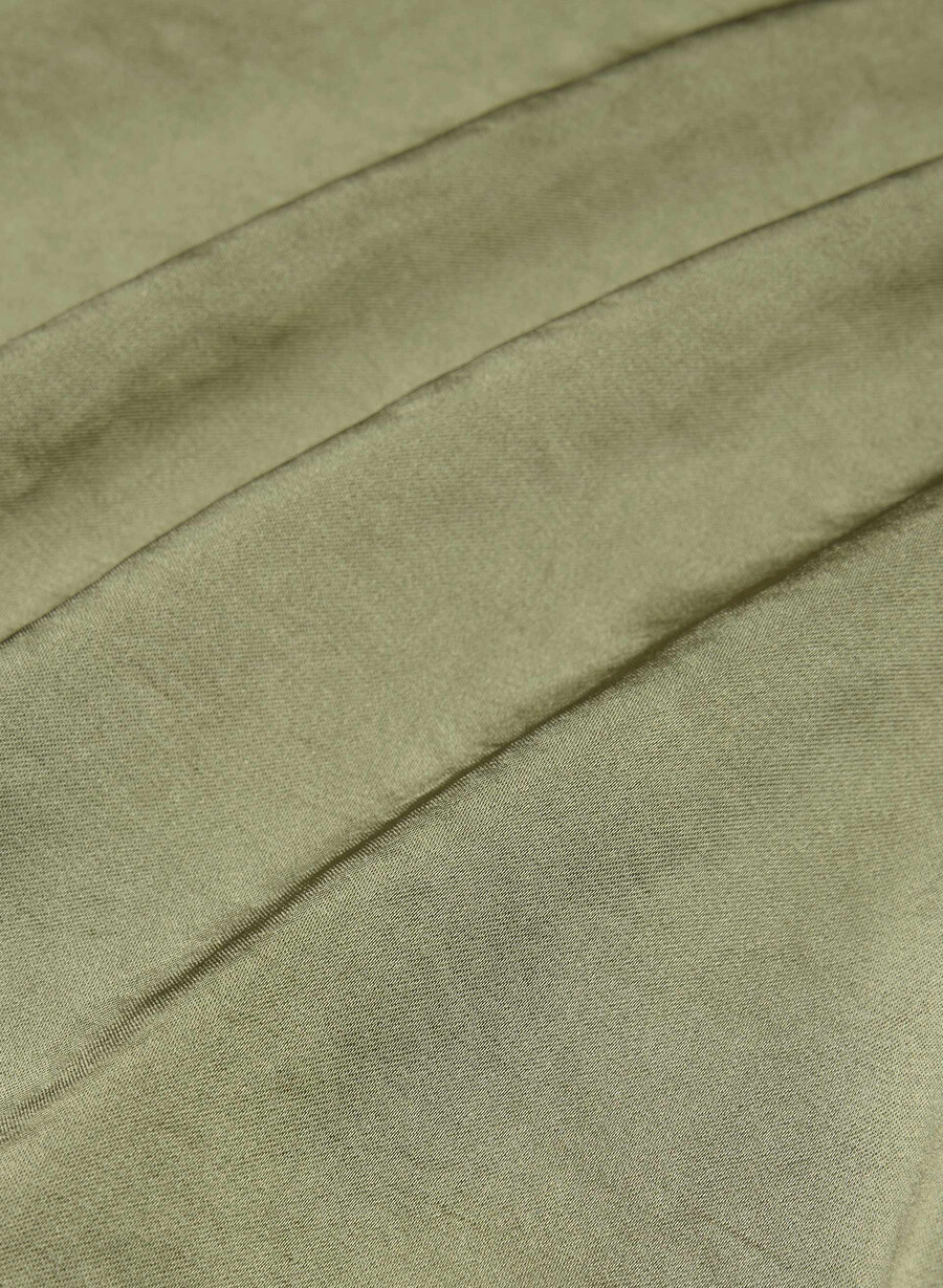 rochie cannelle satin bosana verde