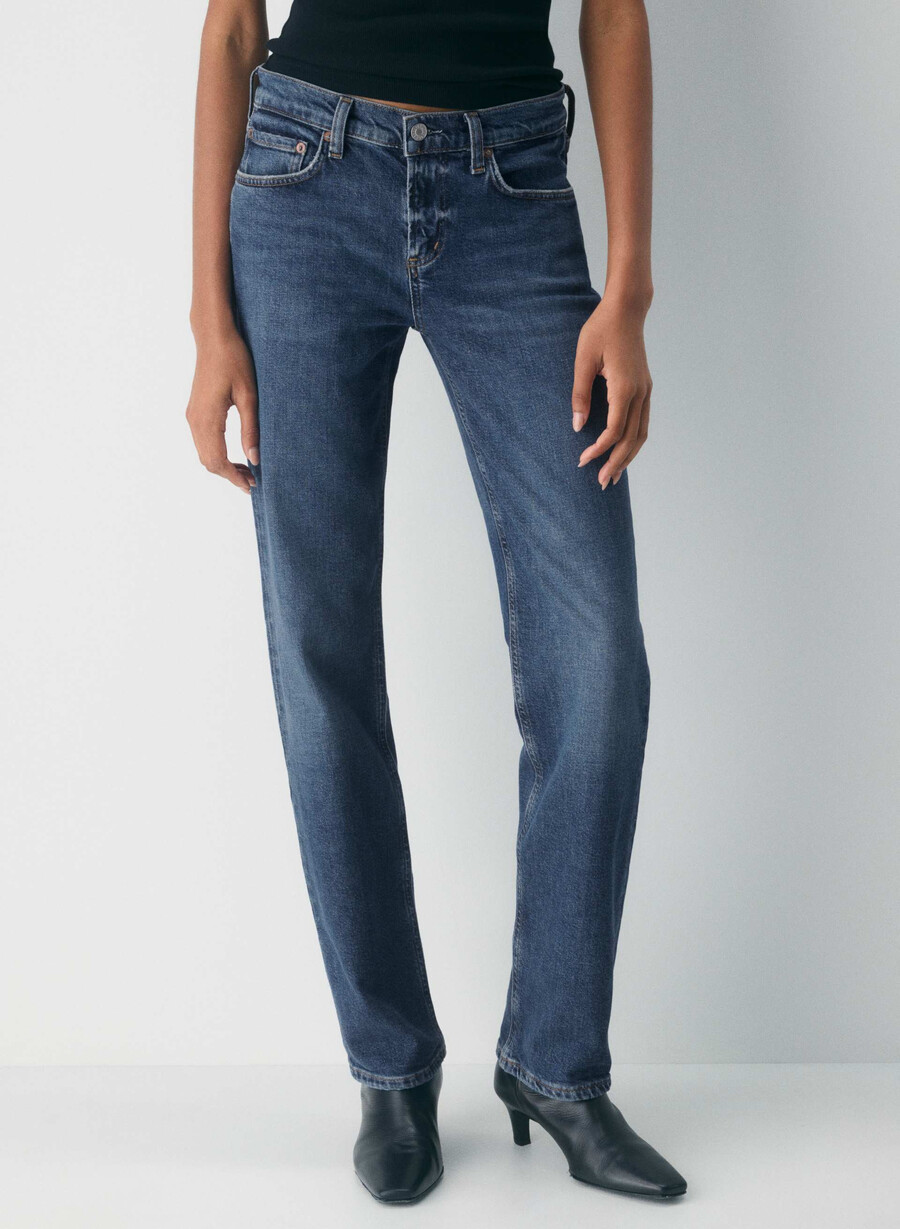 blugi agolde cu talie joasă slim fit slick