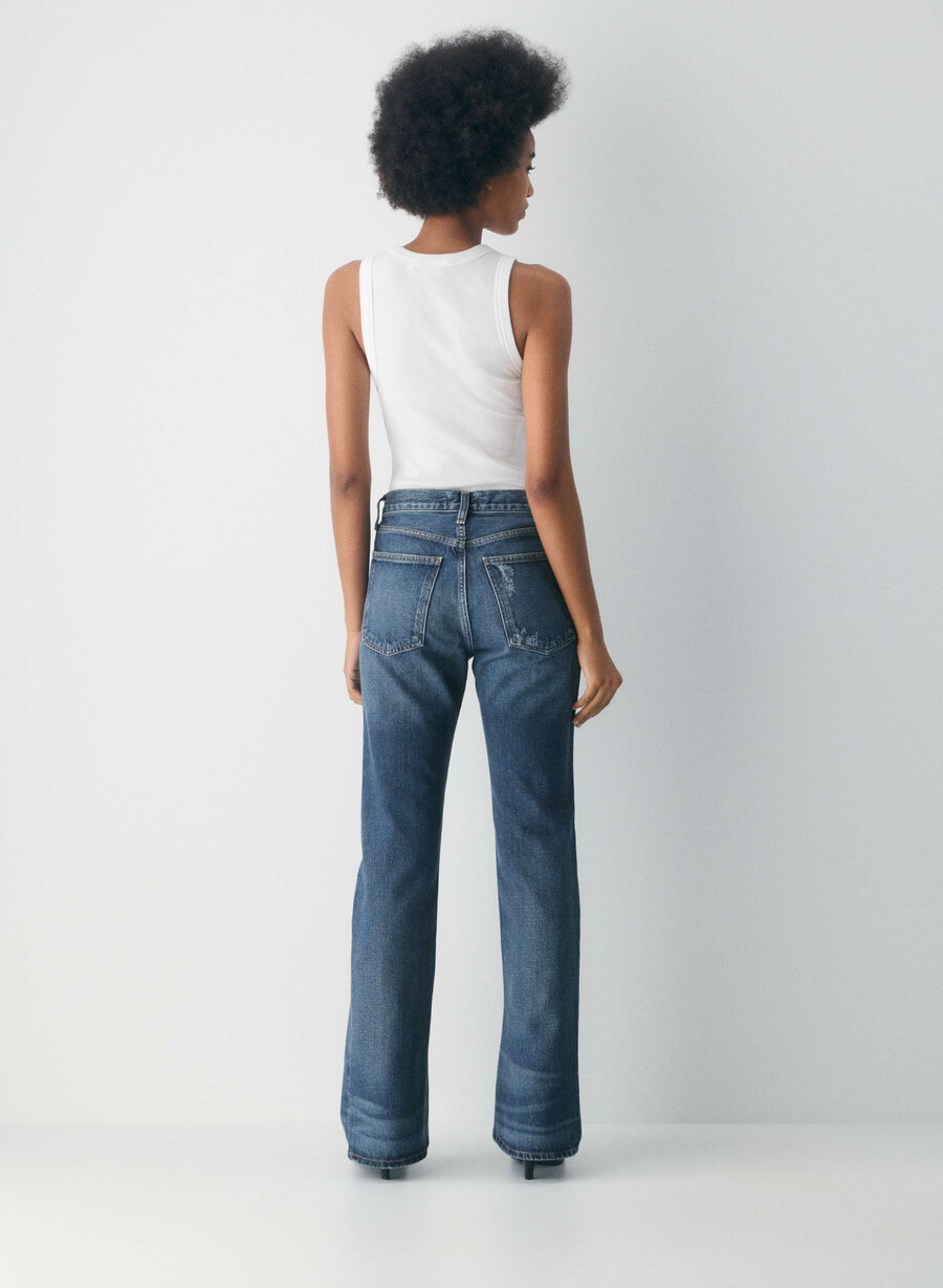 cizmă agolde cu talie medie model jeans stencil