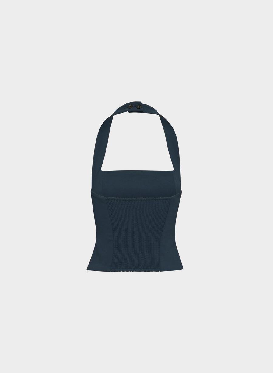 top cu imprimeu whisper halter - crepette admiral