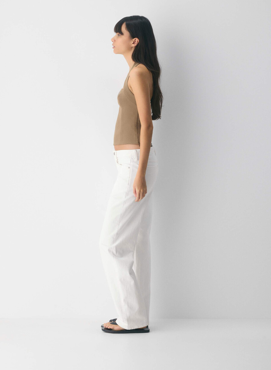 top whisper halter - crepette folio maro