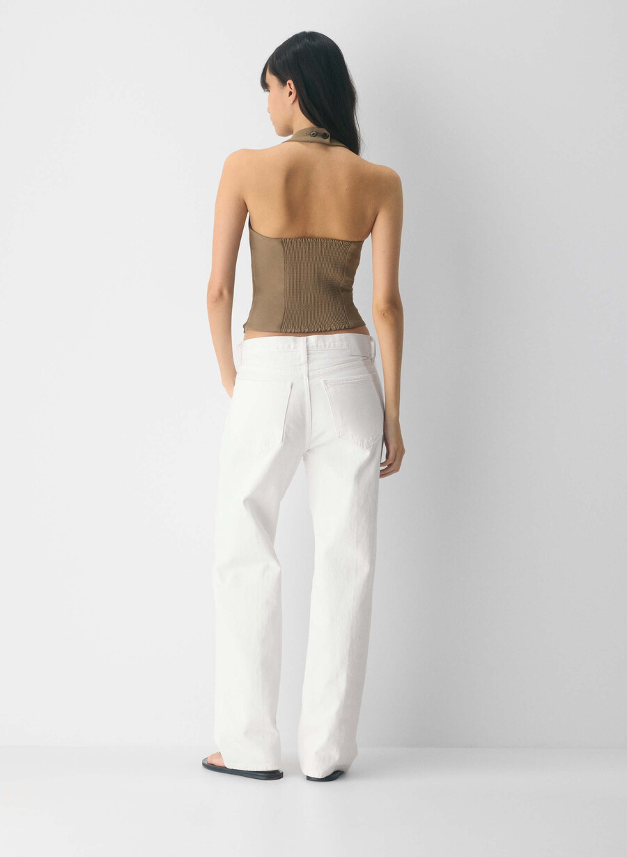 top whisper halter - crepette folio maro