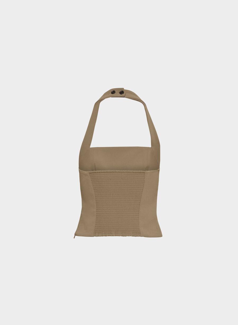 top whisper halter - crepette folio maro