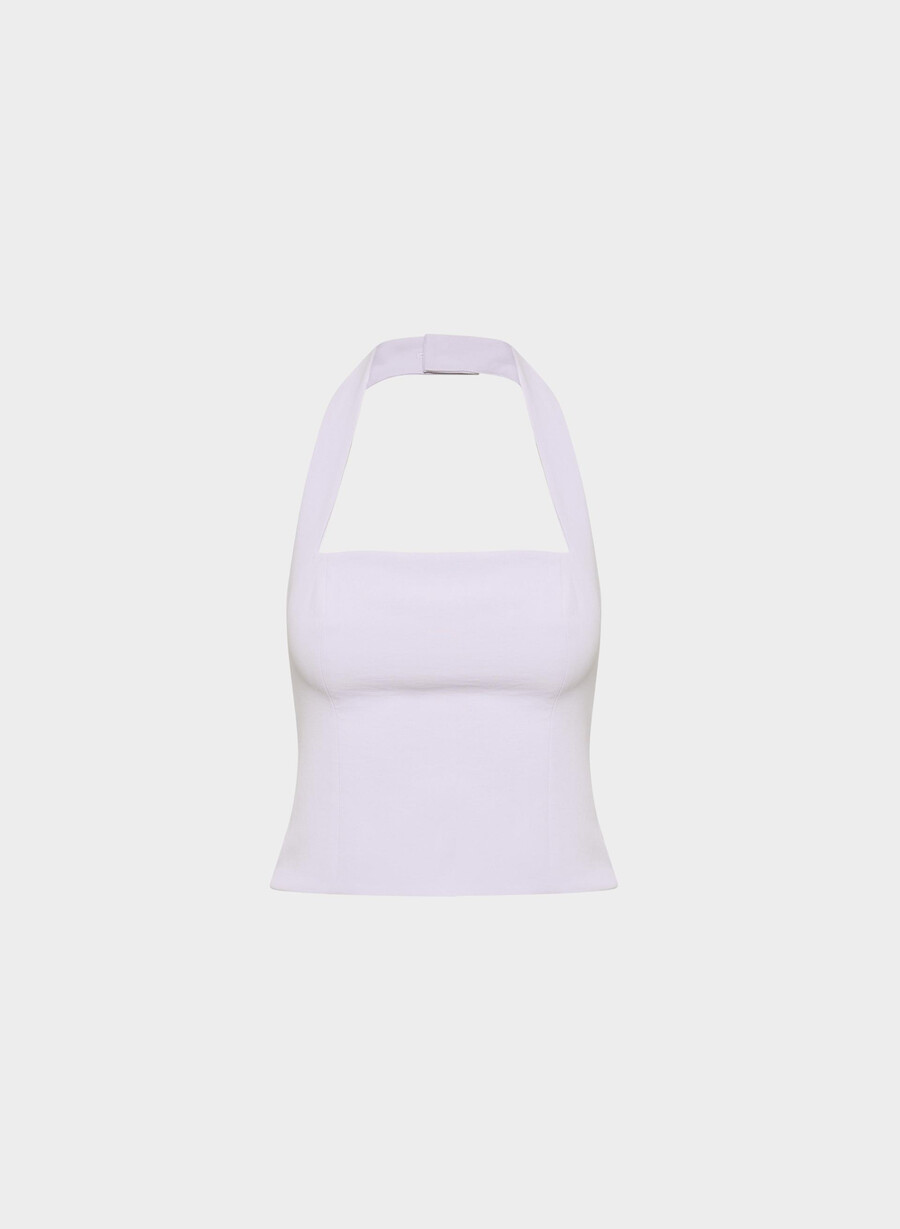 top whisper halter - crepette wildflower lilac