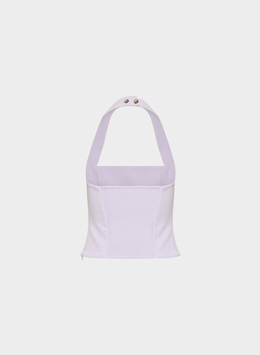 top whisper halter - crepette wildflower lilac
