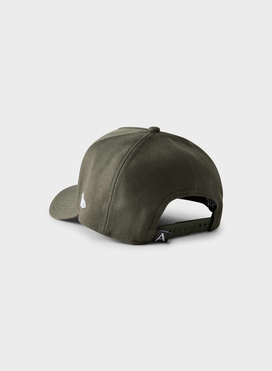 Șapcă new era x aritzia 9forty a-frame dk olive wh