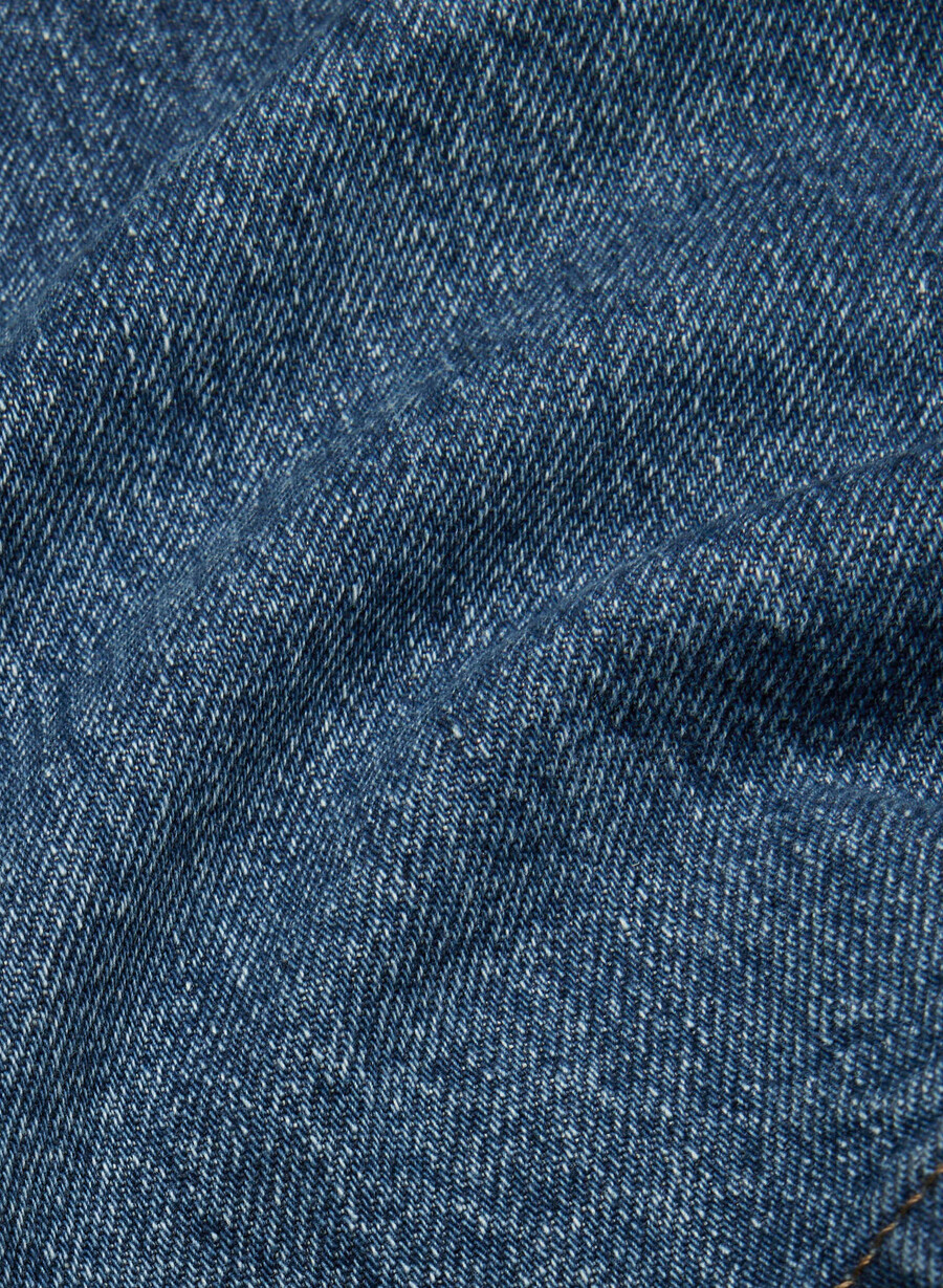 fustă micro din denim vintage din anii 90 fard de pleoape albastru închis