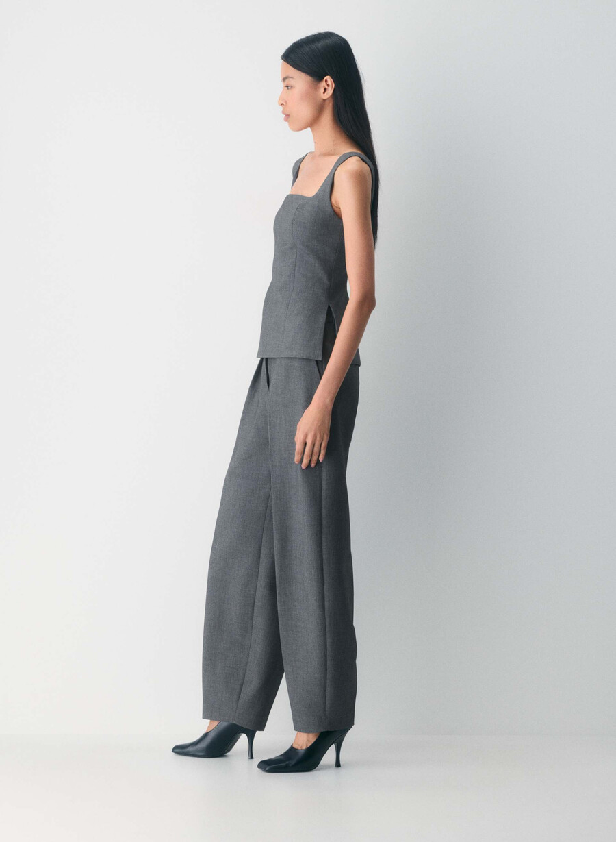 editorialist top heather charcoal