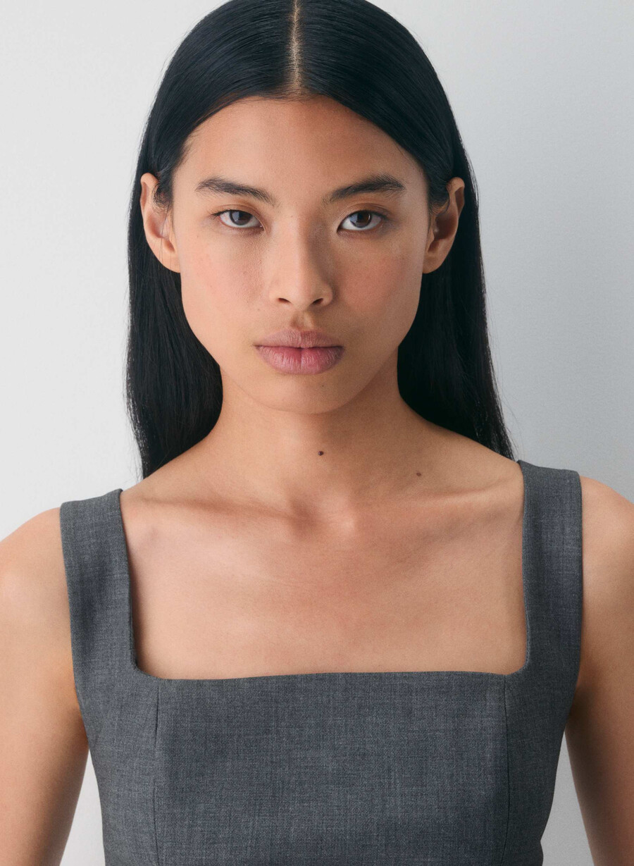 editorialist top heather charcoal