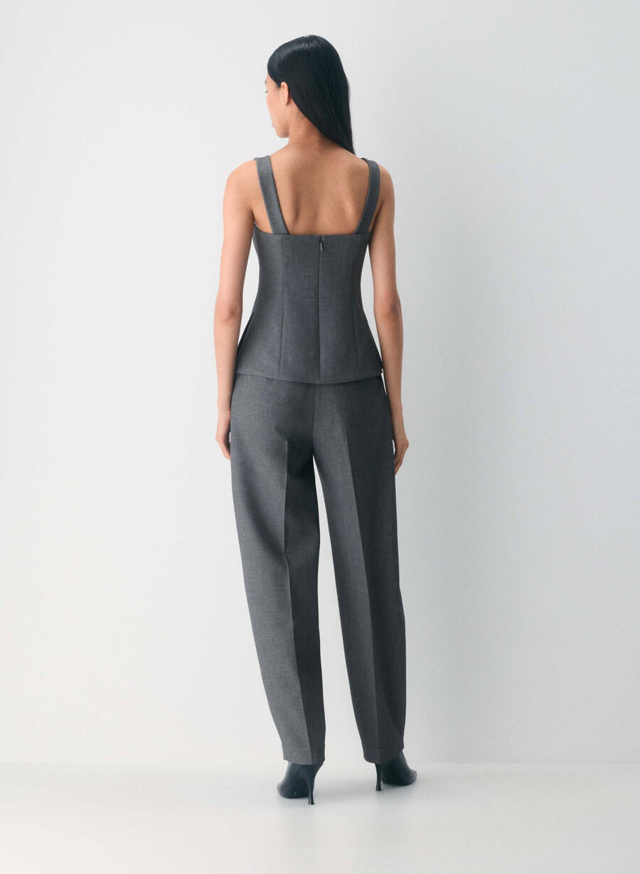 editorialist top heather charcoal