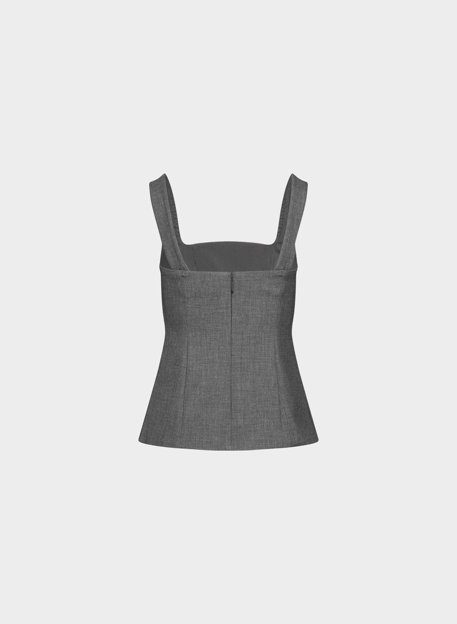 editorialist top heather charcoal