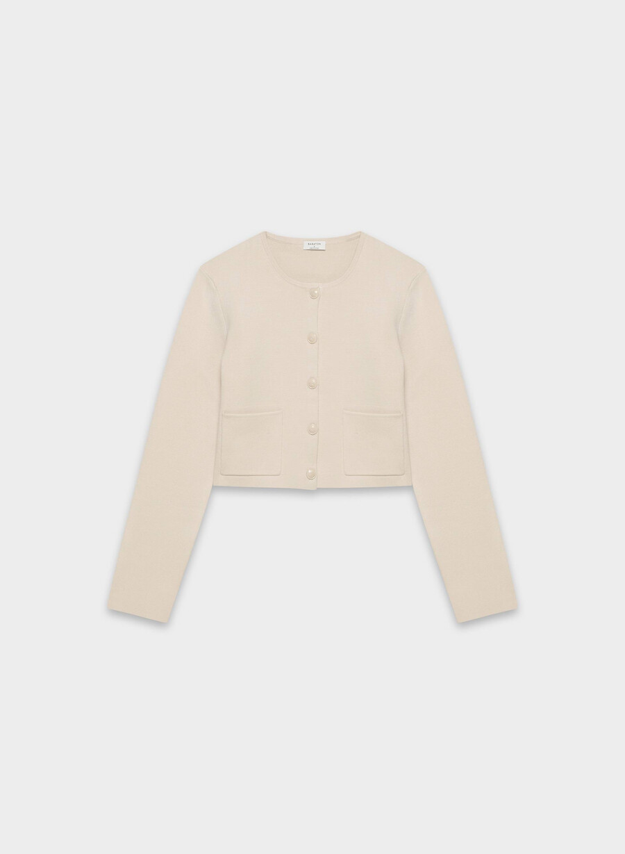 cardigan remarcabil - wonder yarn matte pearl