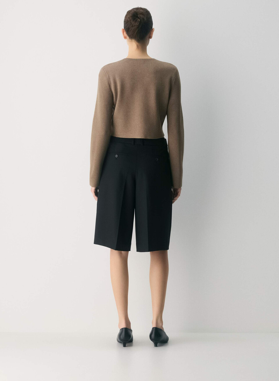cardigan remarcabil - wonder yarn heather folio brown