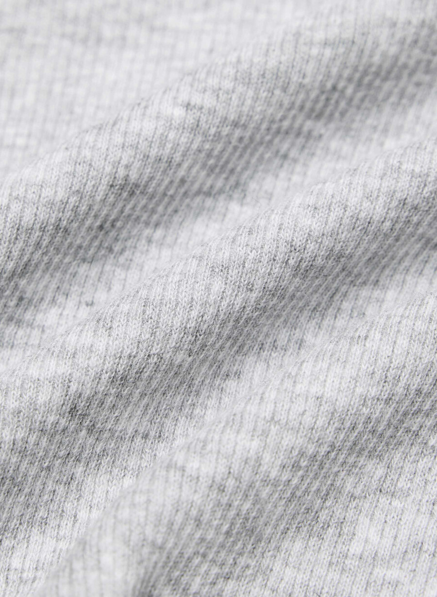 tricou homestretch cu mânecă lungă decolteu adânc în v culoare heather chrome