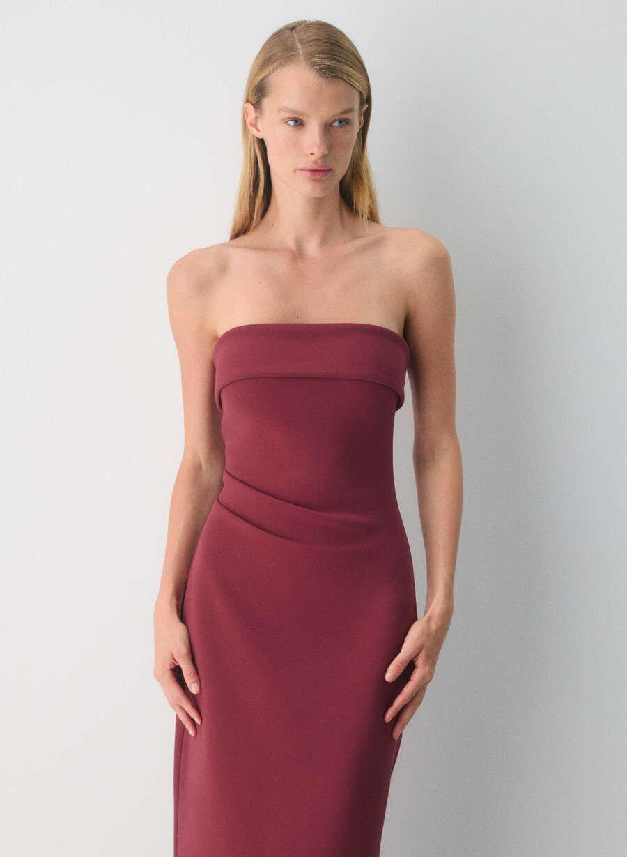 rochie figureknit cu imprimeu floral cordovan