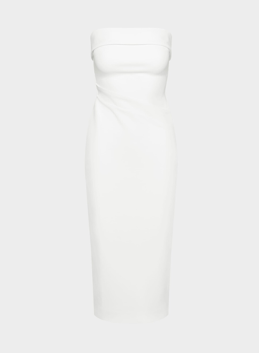 rochie figureknit eyecatcher alb brillant