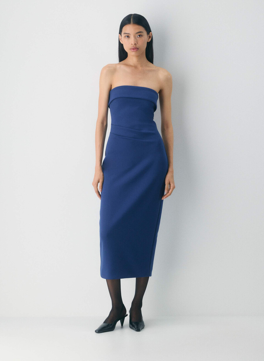 rochie figureknit eyecatcher byron blue