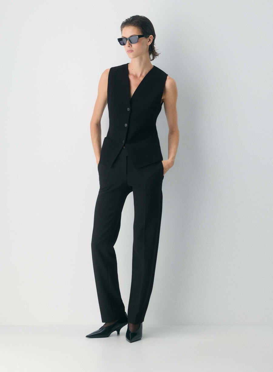 vestă stakes pulover negru