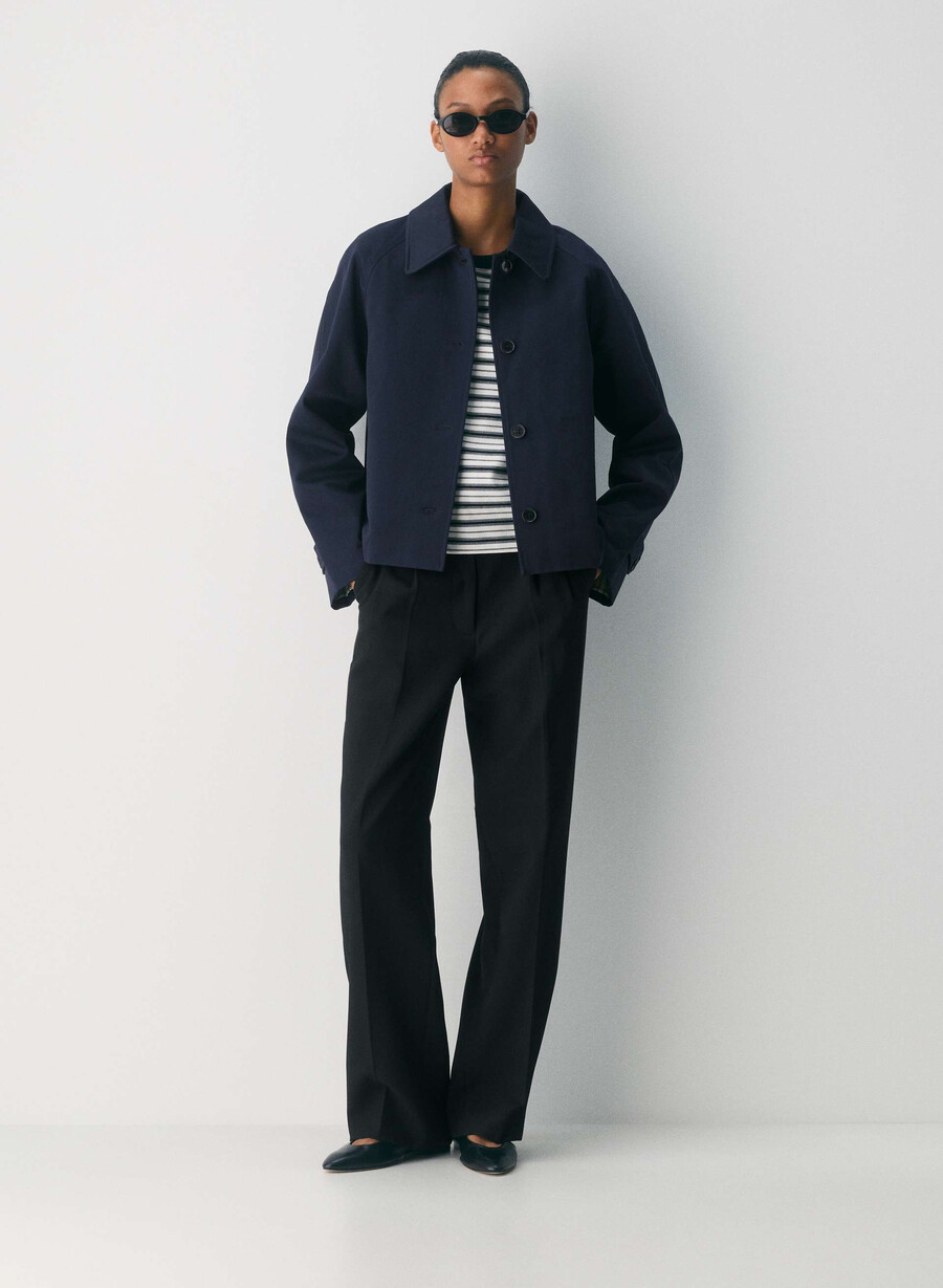 trench scurt the regent - rich twill dark night navy