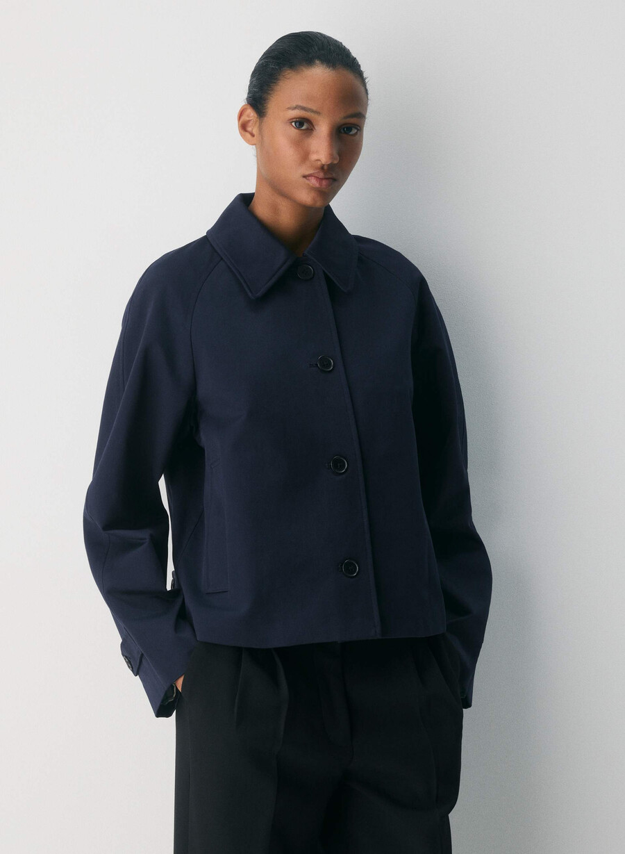 trench scurt the regent - rich twill dark night navy