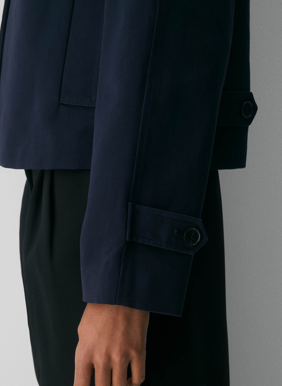 trench scurt the regent - rich twill dark night navy