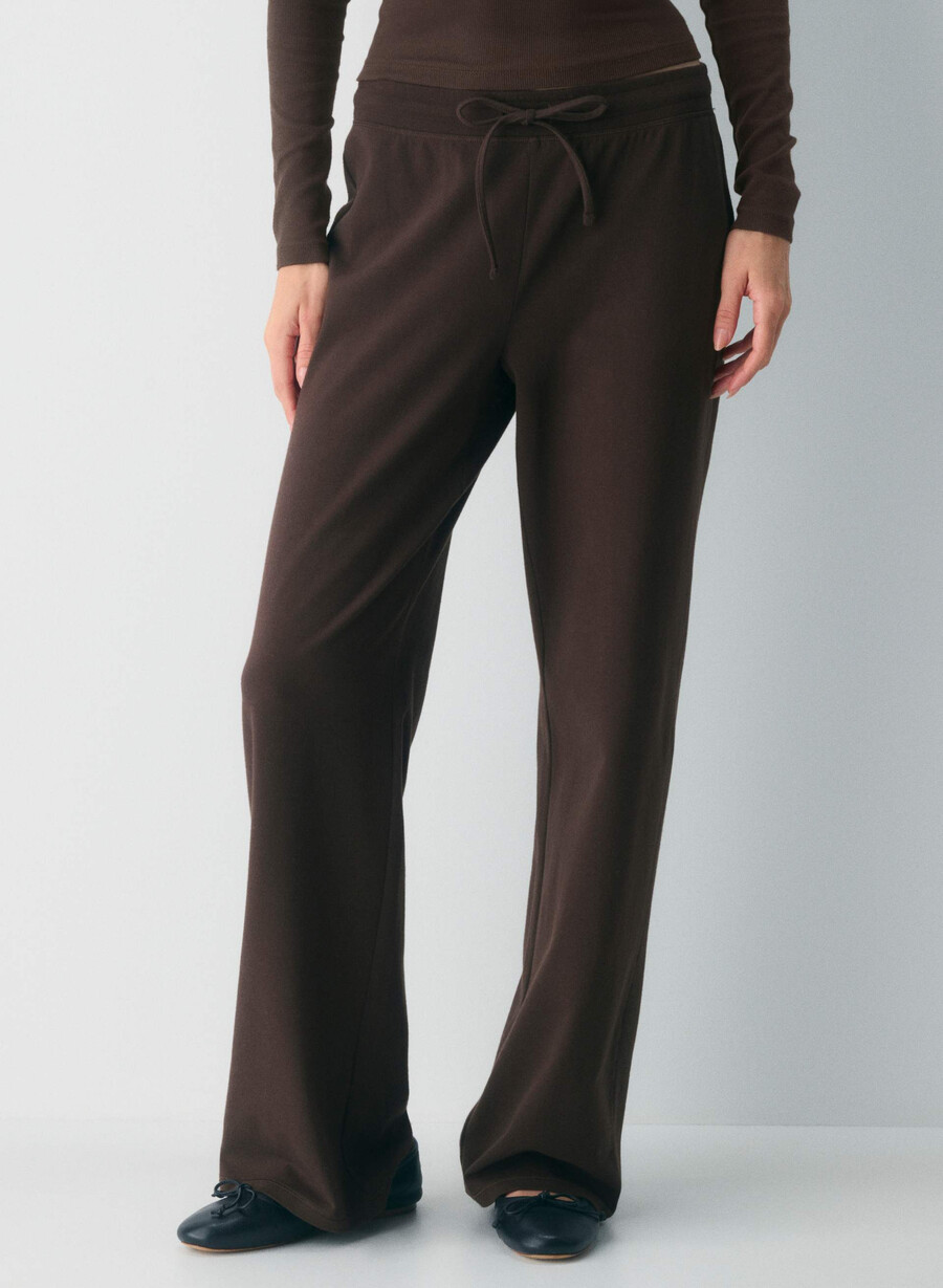 pantaloni homestretch smooth vibe maro mocha rich