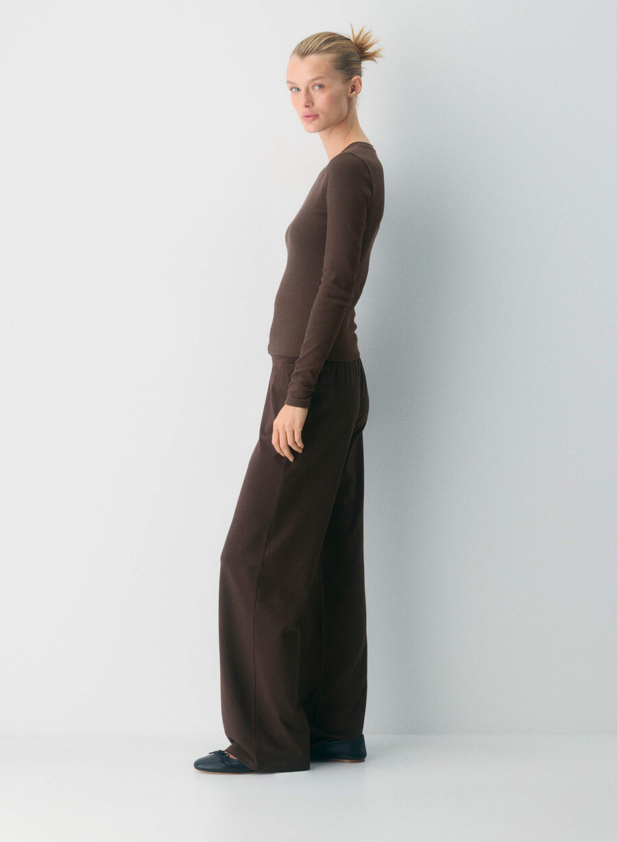 pantaloni homestretch smooth vibe maro mocha rich