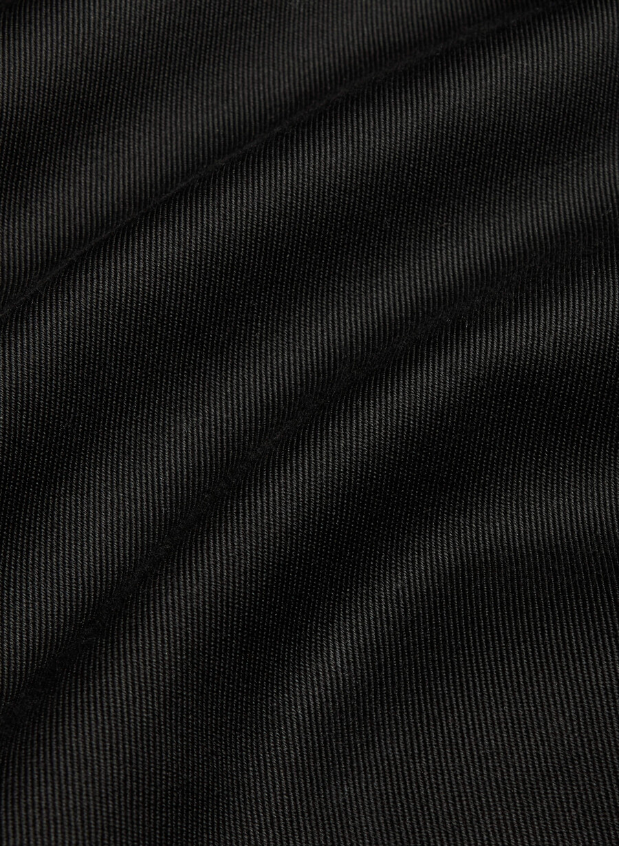 trench davis - rich twill black