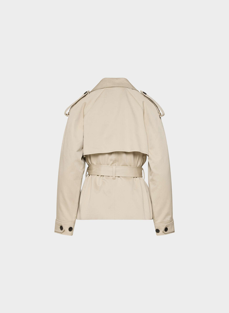 trench davis - rich twill marcona beige