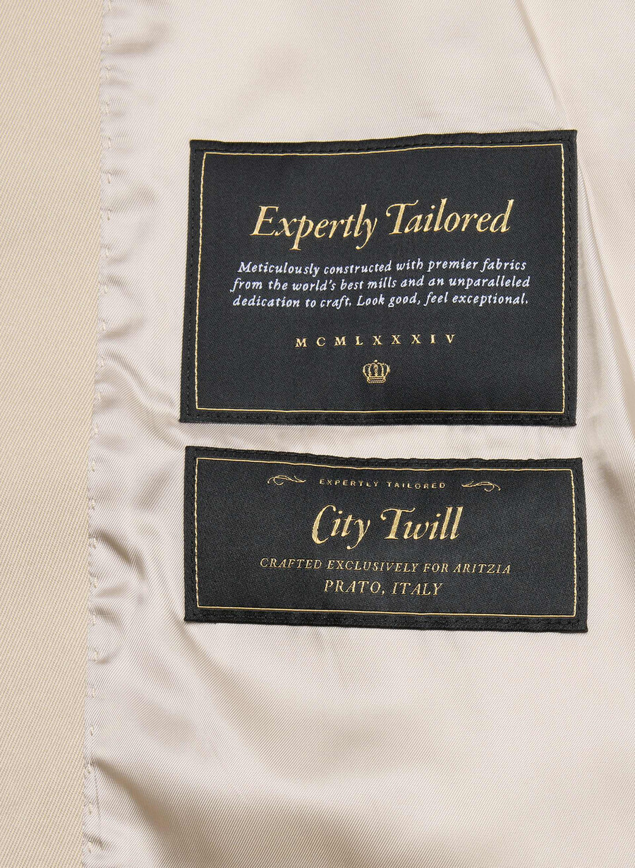 trench davis - rich twill marcona beige