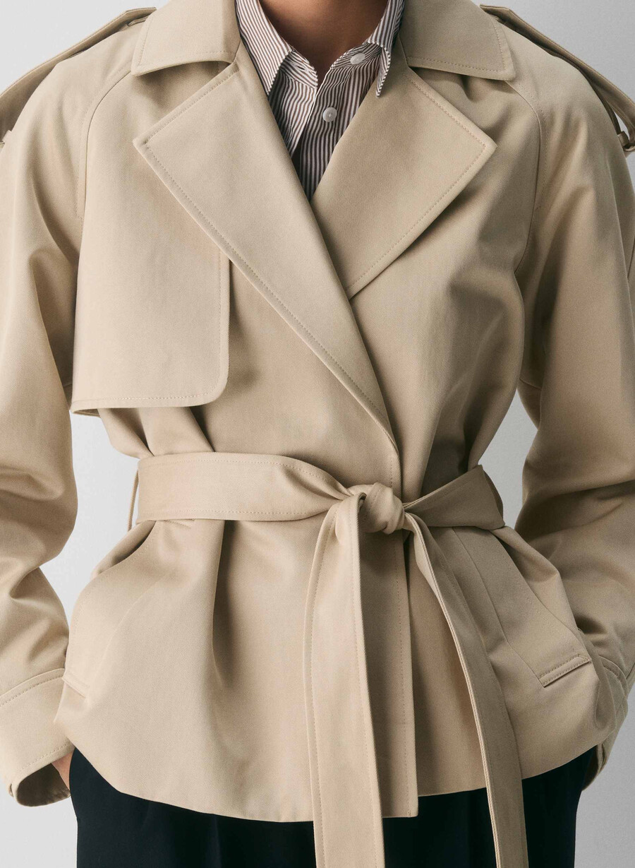 trench davis - rich twill marcona beige