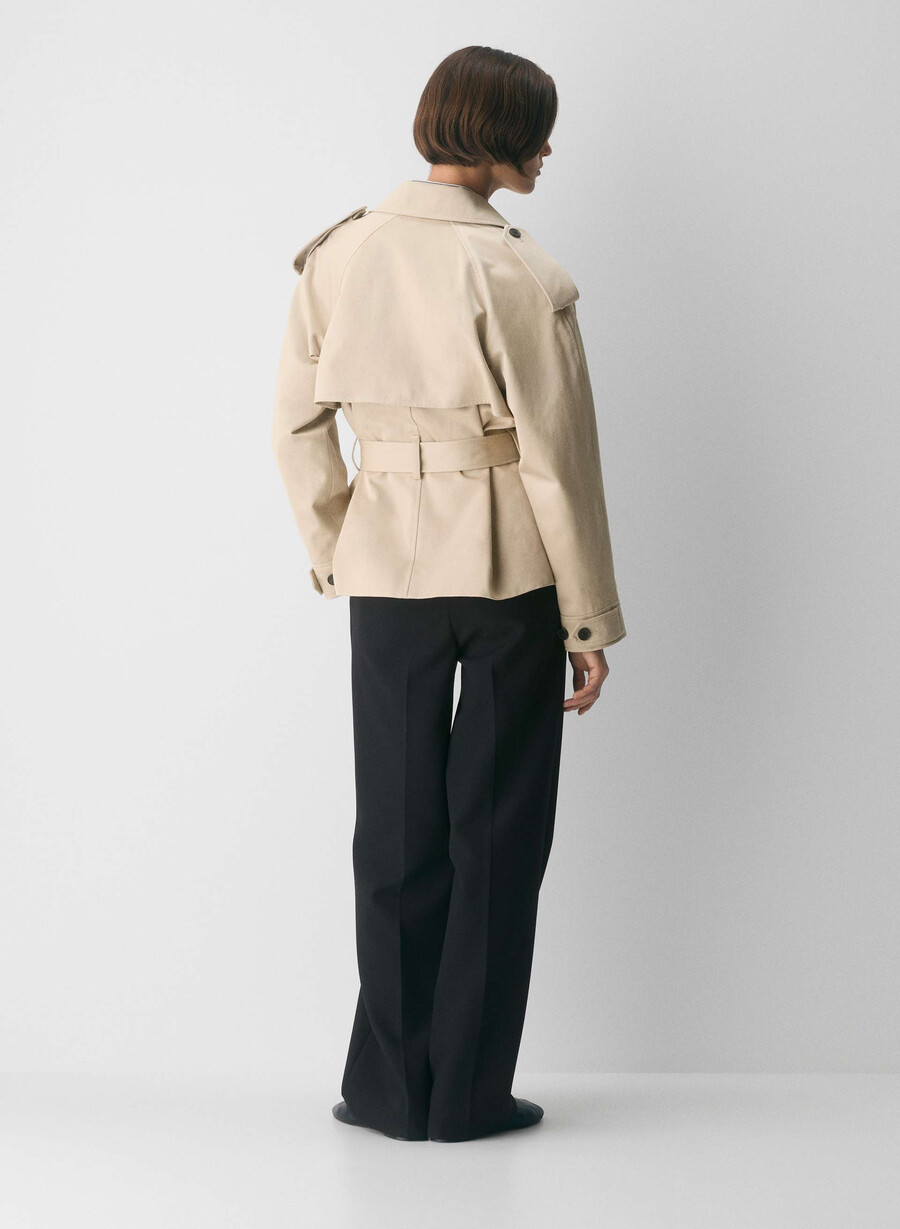 trench davis - rich twill marcona beige
