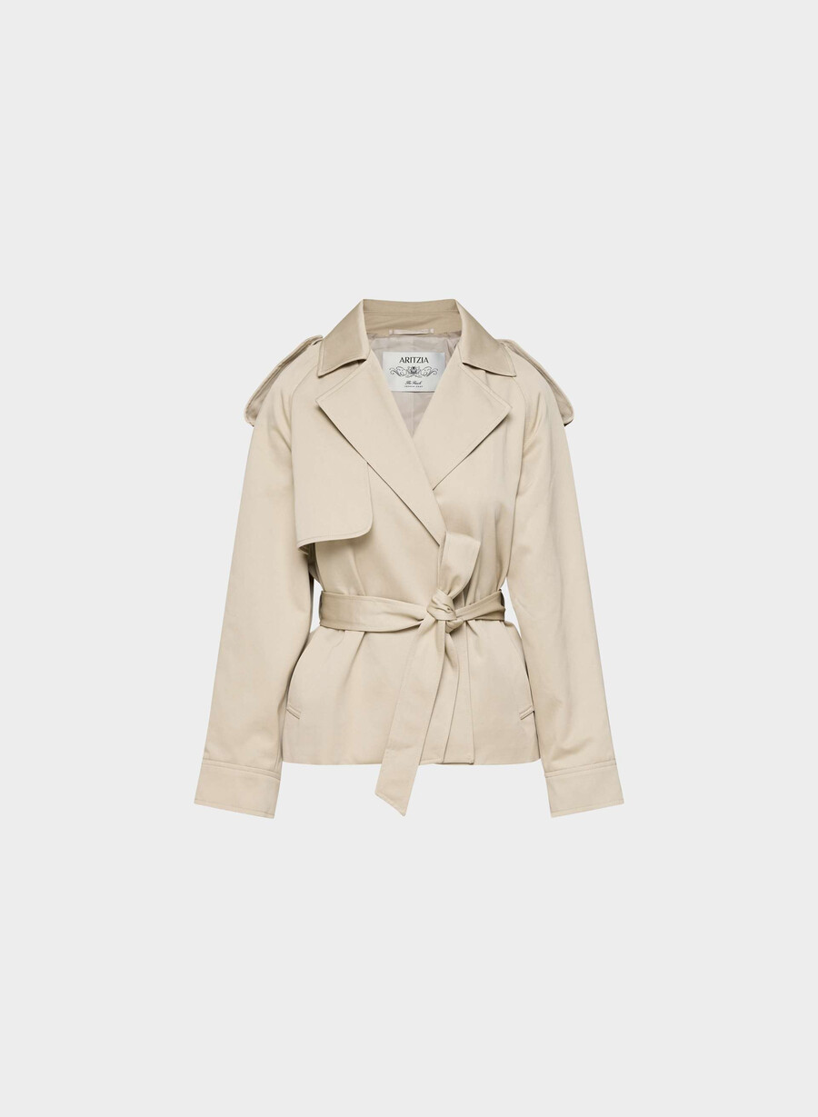 trench davis - rich twill marcona beige