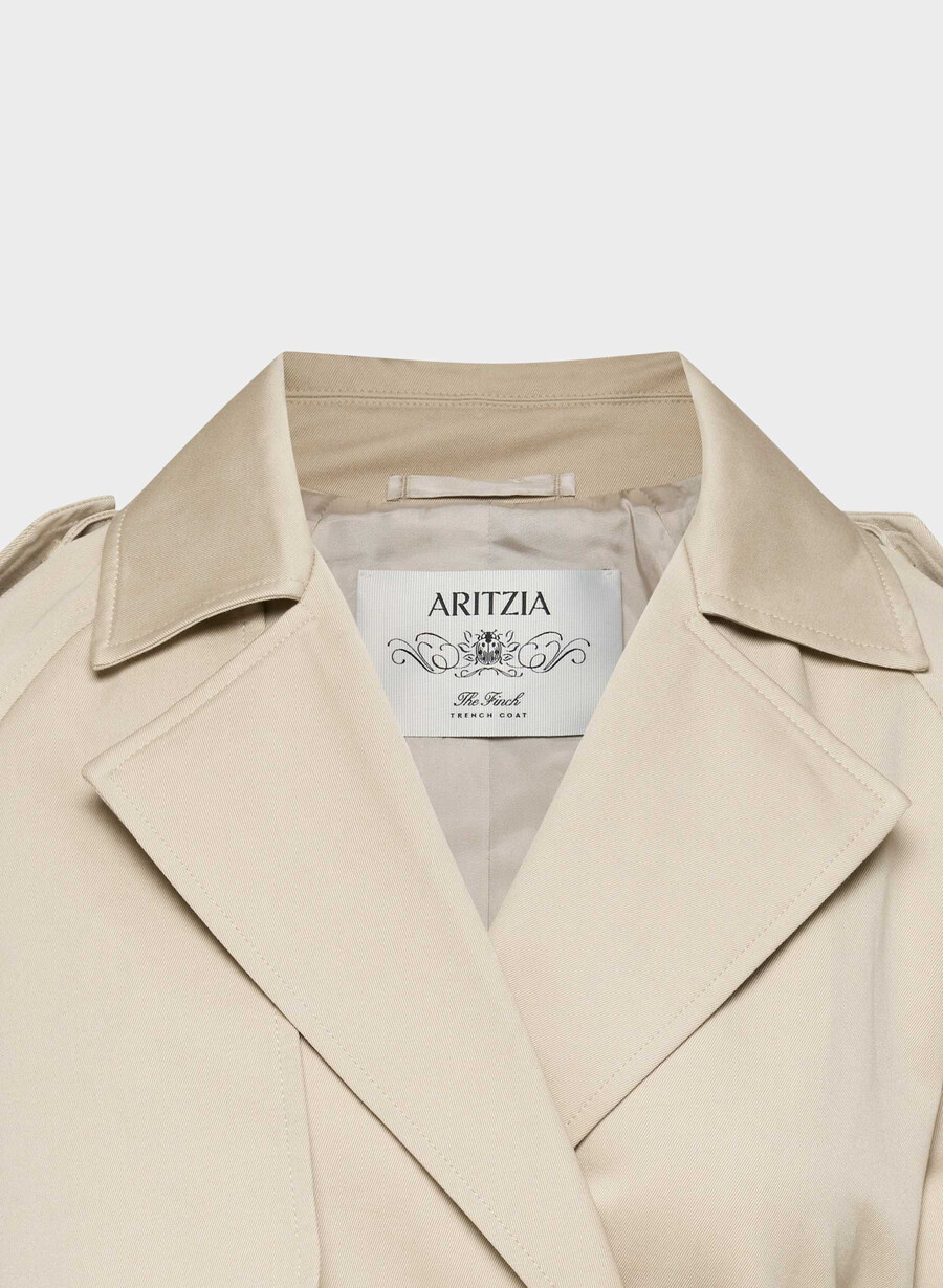 trench davis - rich twill marcona beige