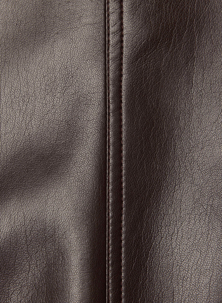 jachetă kerr - piele unreal maro mocha rich
