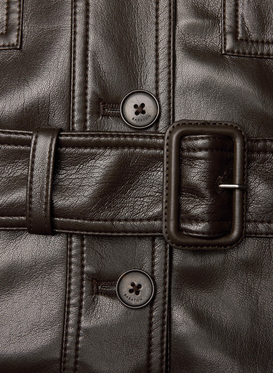 jachetă kerr - piele unreal maro mocha rich