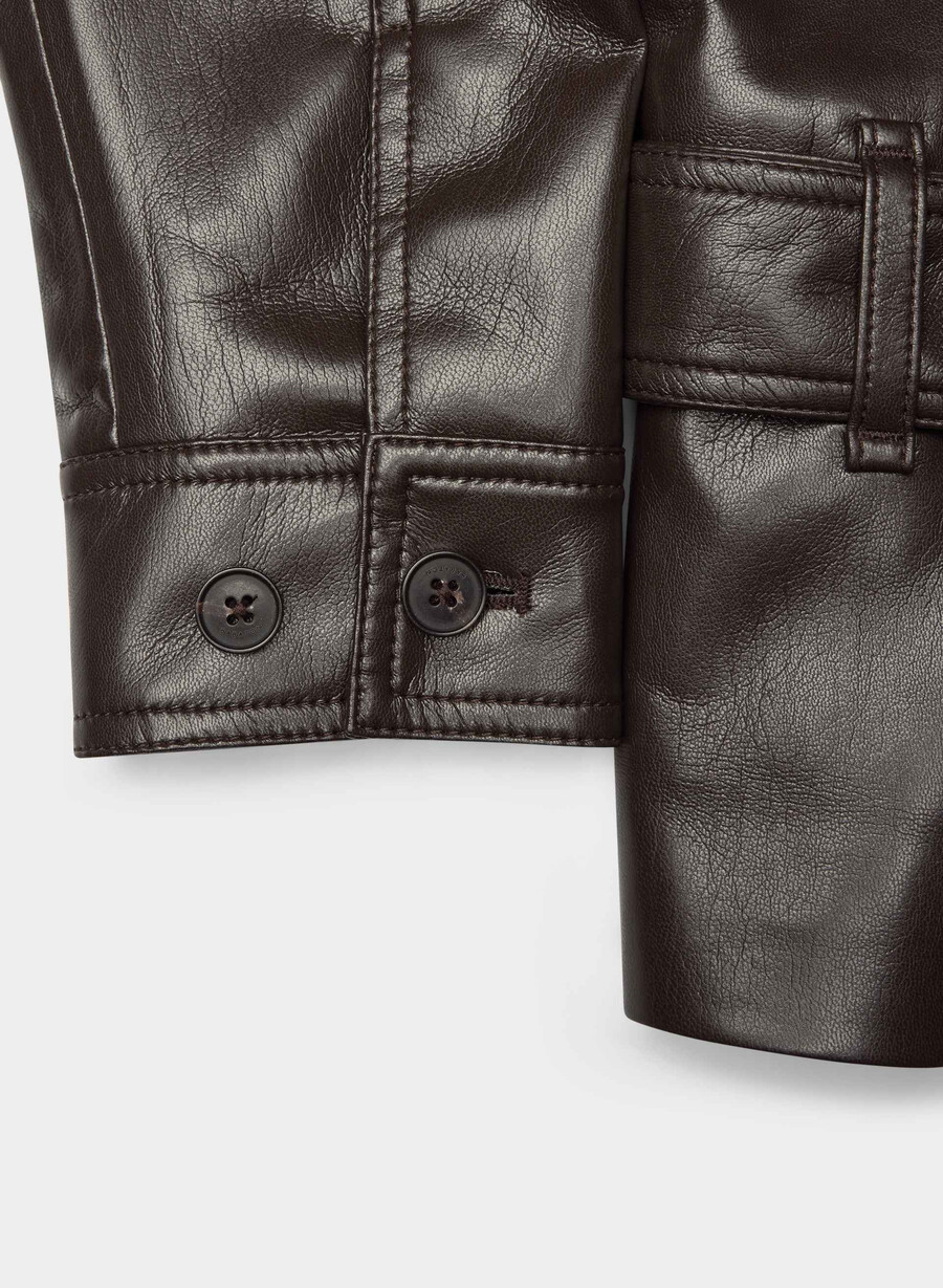 jachetă kerr - piele unreal maro mocha rich