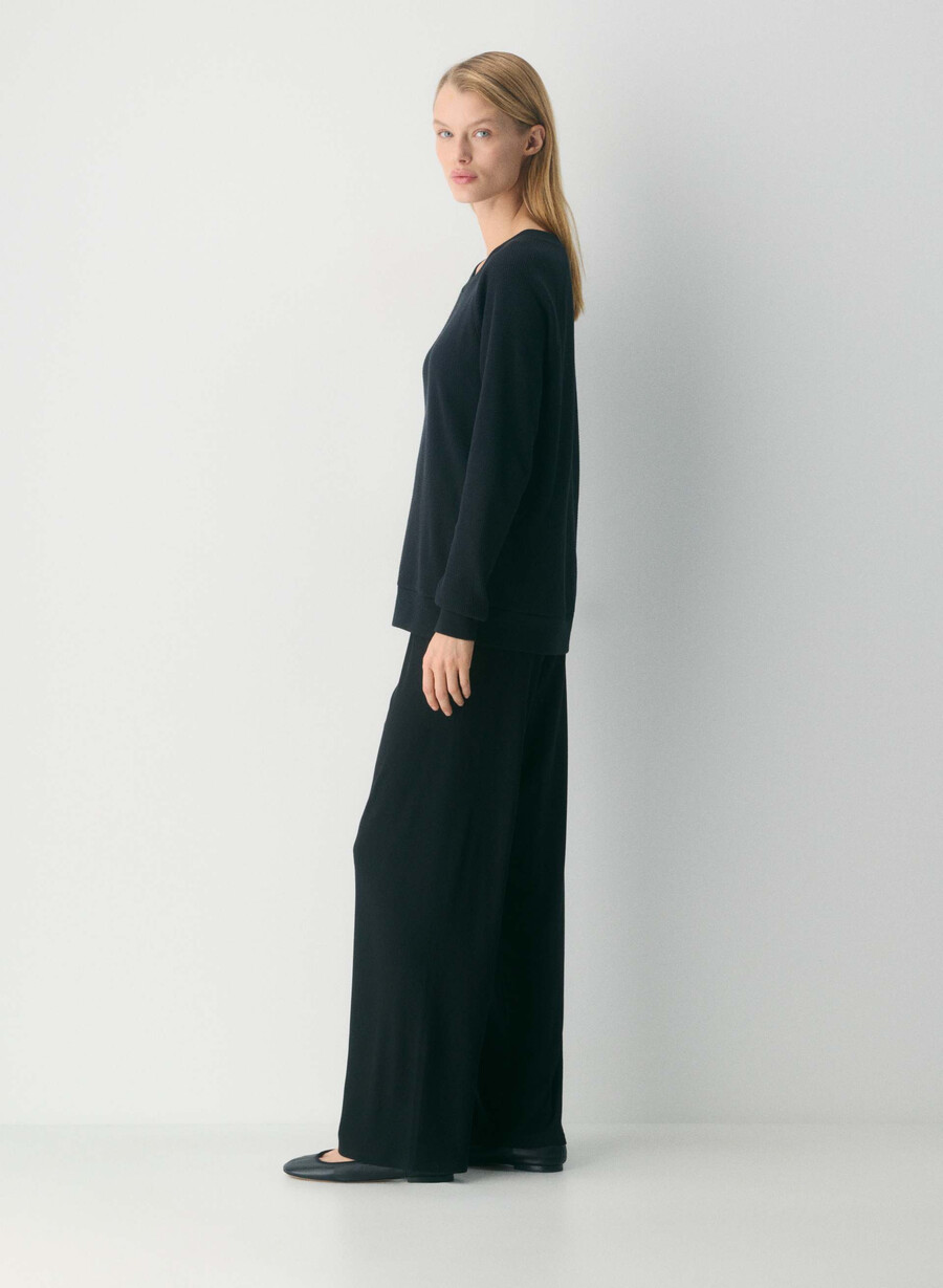 tricou cu mânecă lungă junia negru
