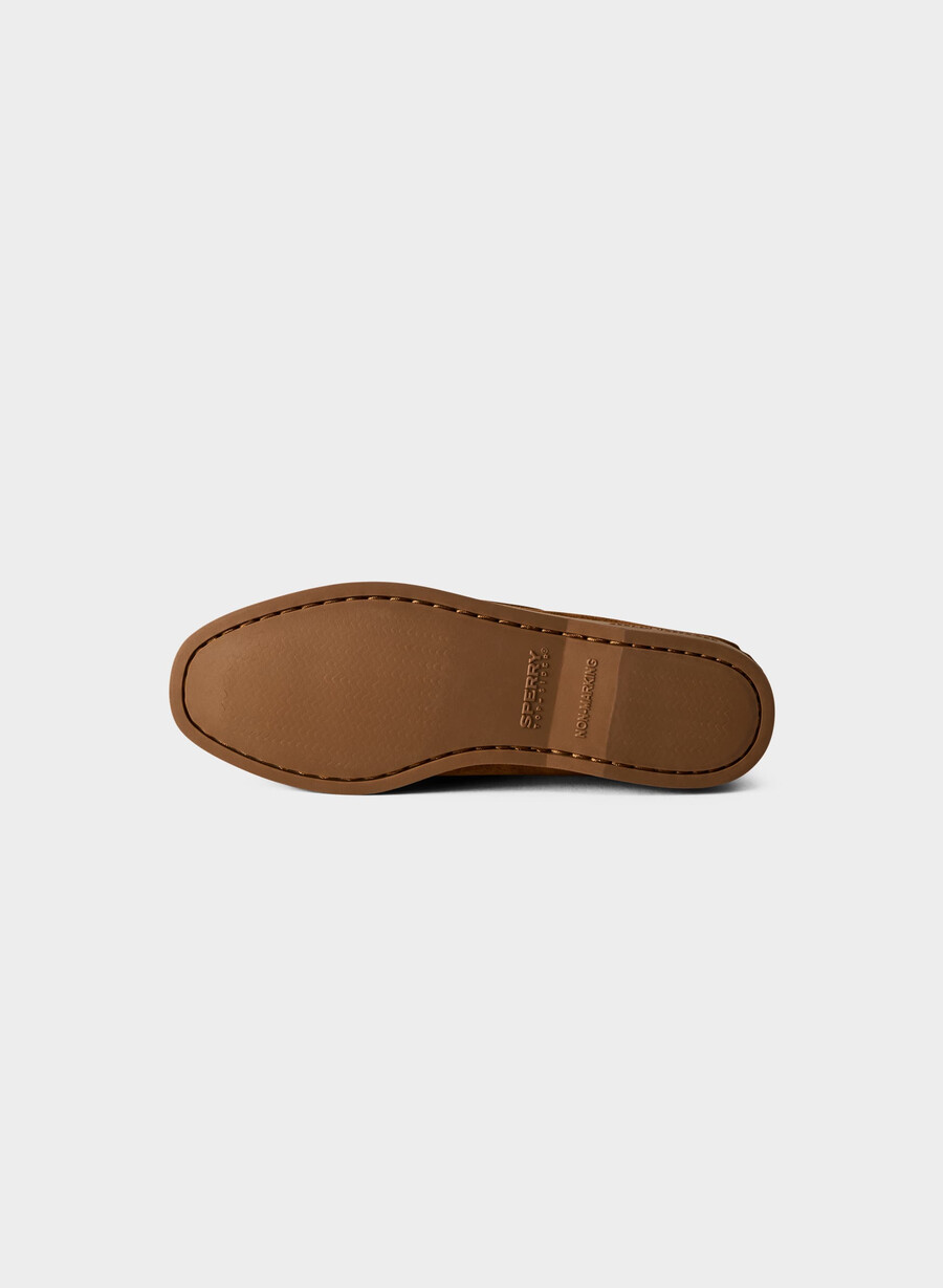 pantofi sport sperry x aritzia ao - piele întoarsă chocolatier brown