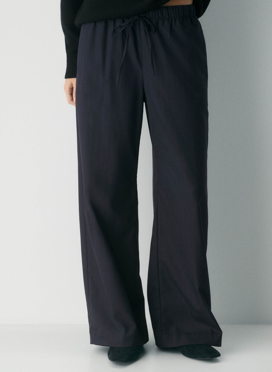 pantalonii lodge - rafinați brnt stripe dk n nvgr