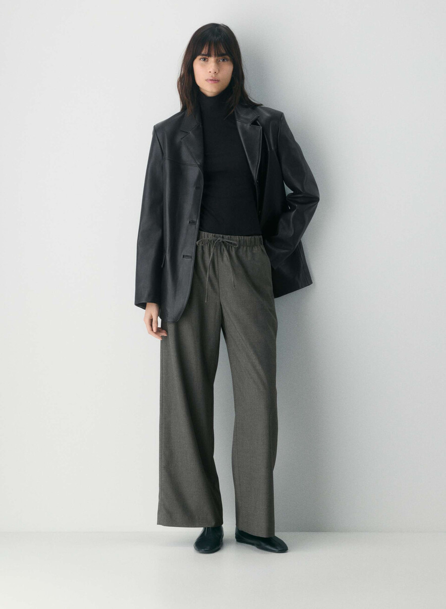pantalonii lodge - gri închis la culoare heather charcoal