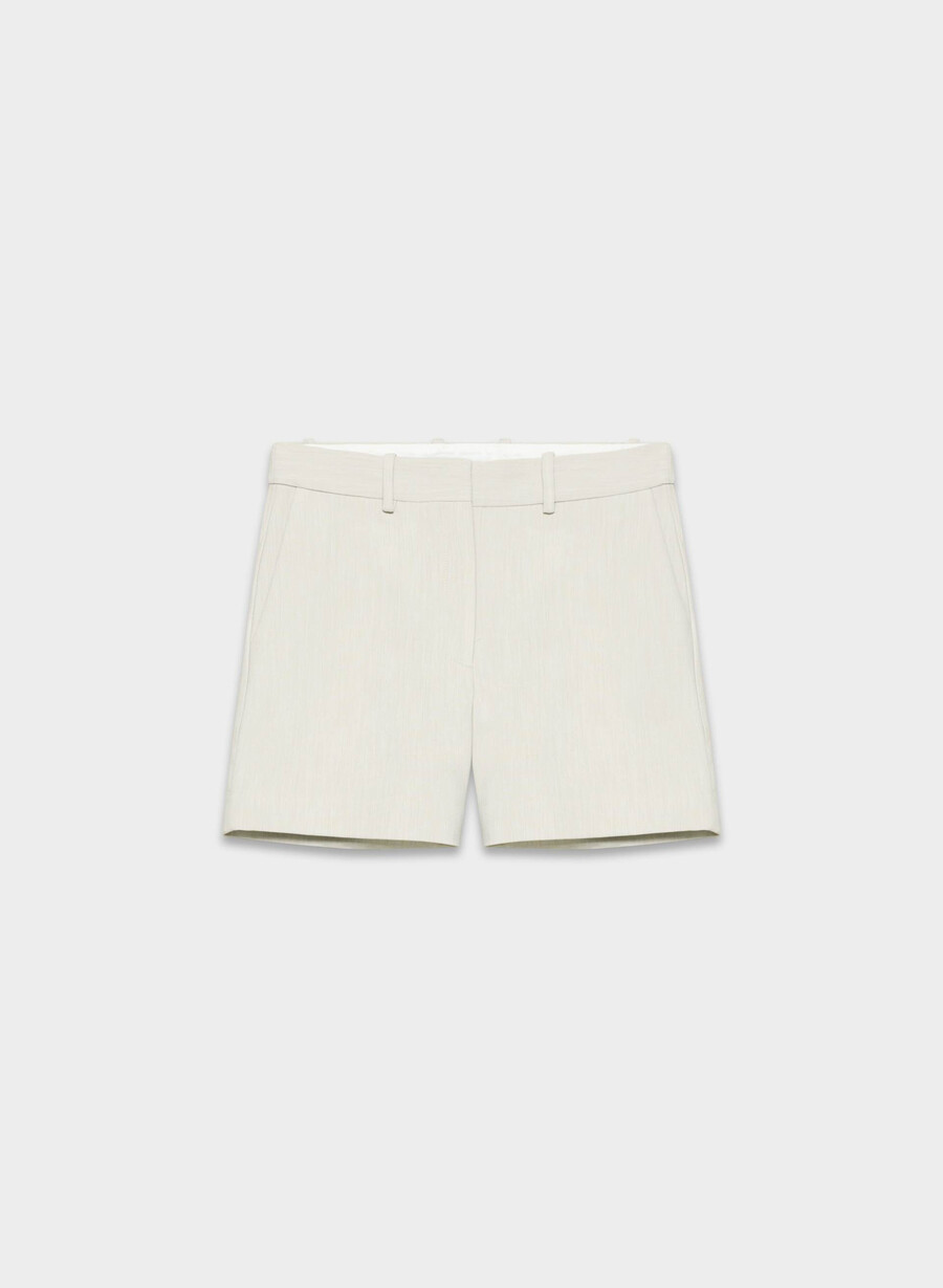 pantaloni scurți new agency la jumătatea coapsei culoare heather matte pearl