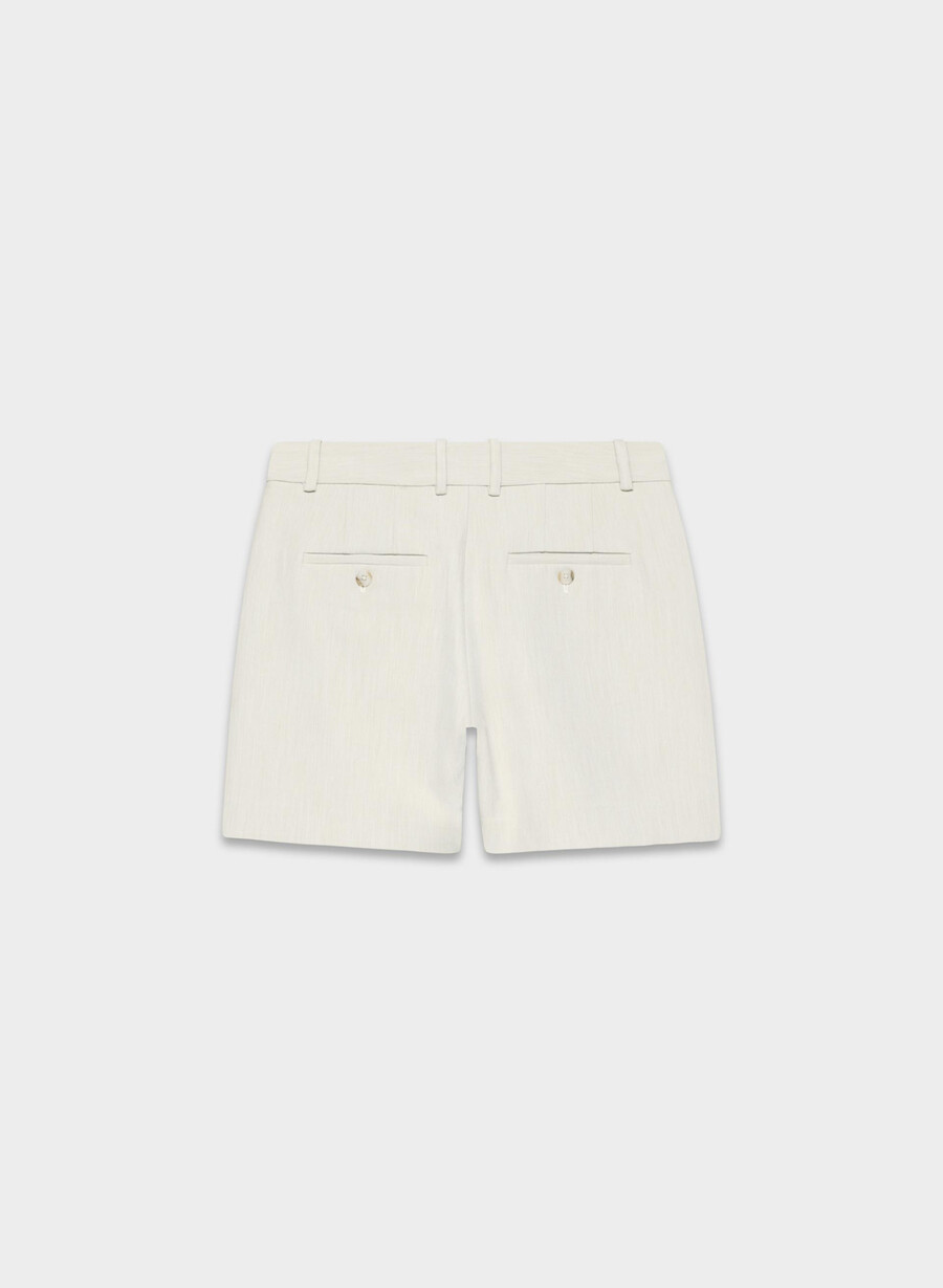 pantaloni scurți new agency la jumătatea coapsei culoare heather matte pearl